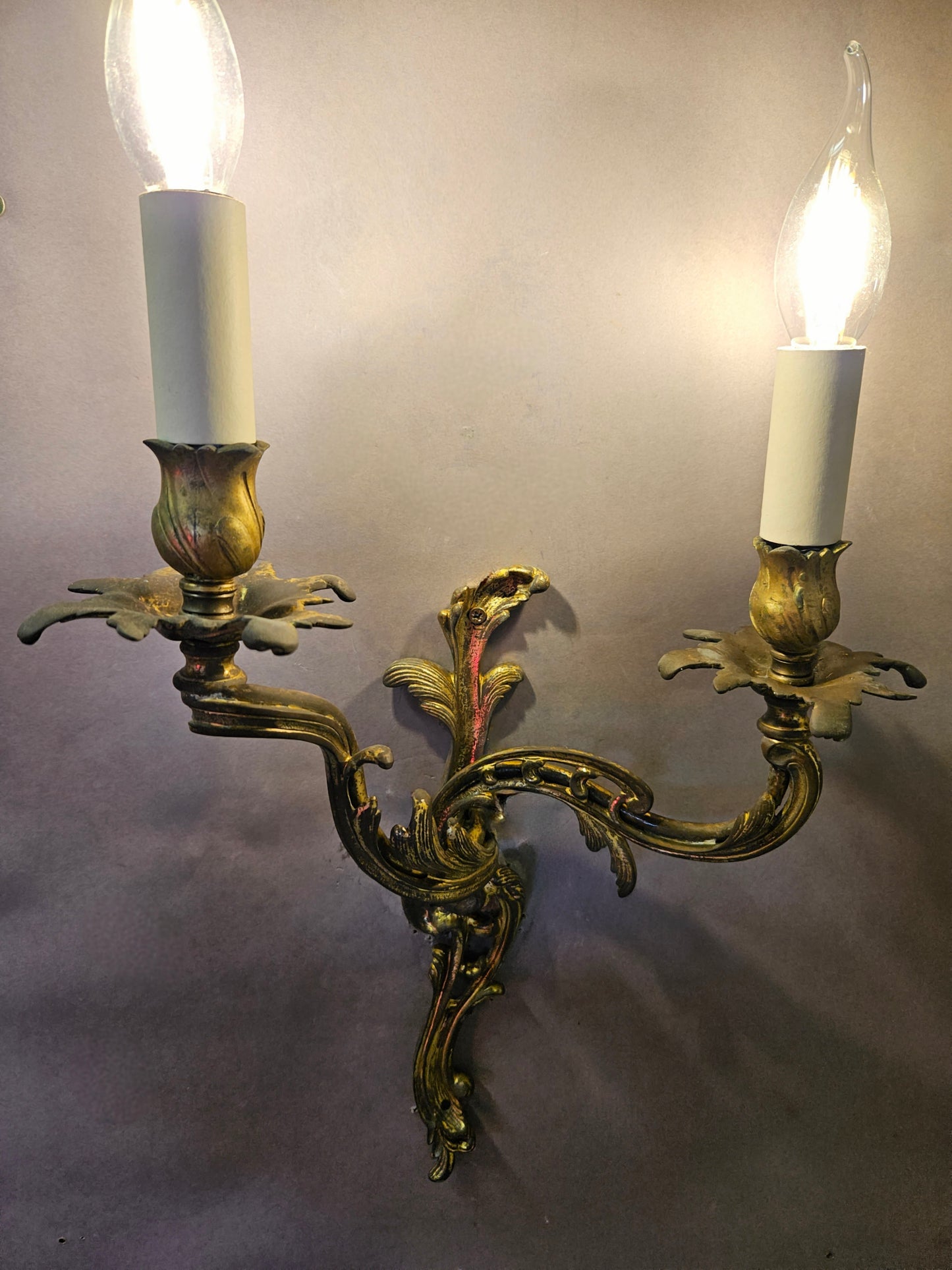 Pair Of 2-Arm Rococo Wall Lights
