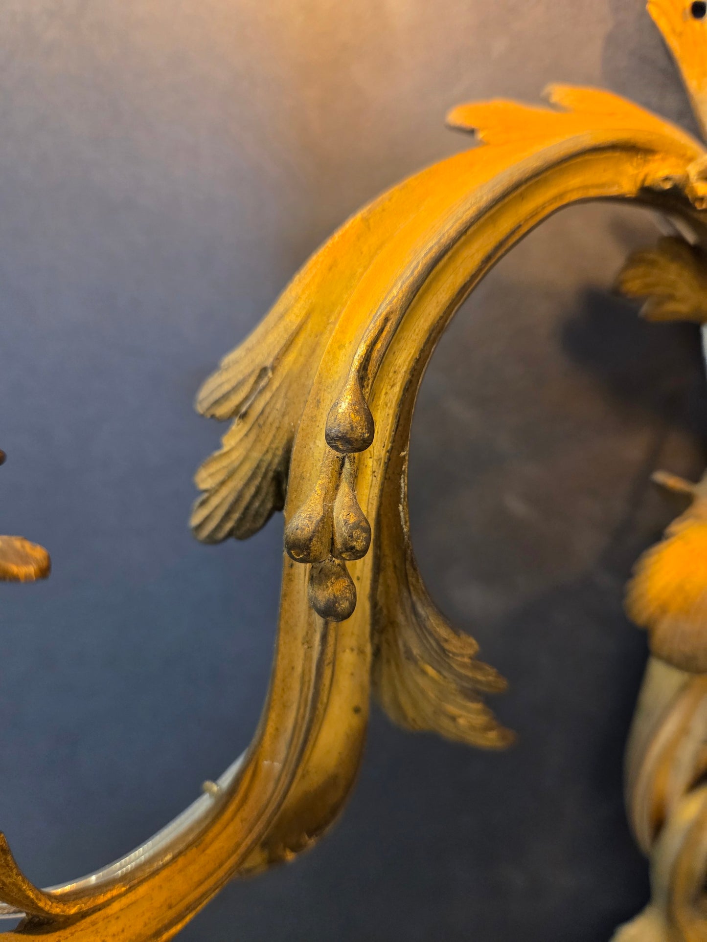 Pair Of 3-Arm Rococo Wall Lights, CA. 1930