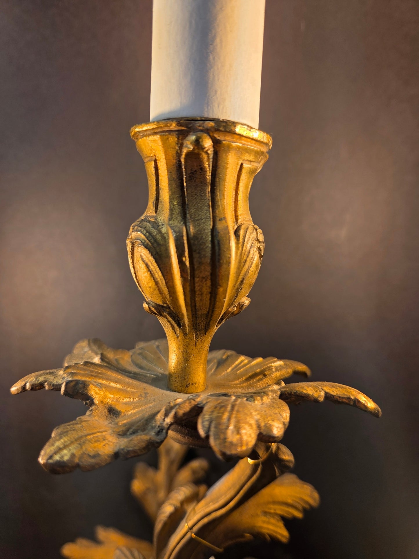 Pair Of 3-Arm Rococo Wall Lights, CA. 1930