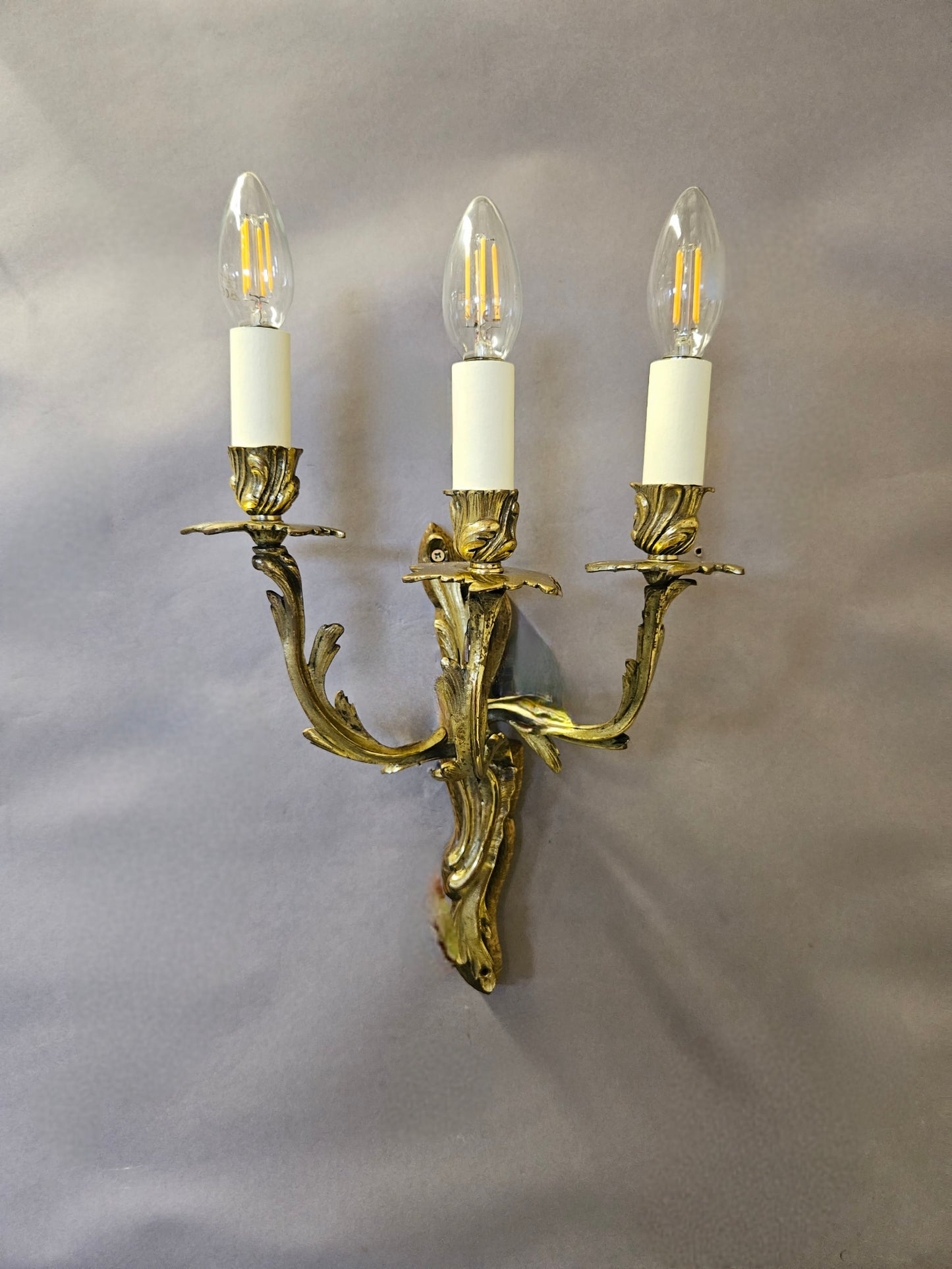 Pair Of 3-Arm Rococo Wall Lights